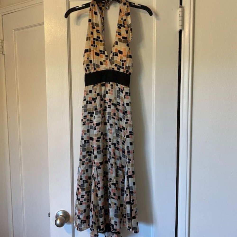 Retro 1960s style halter dress